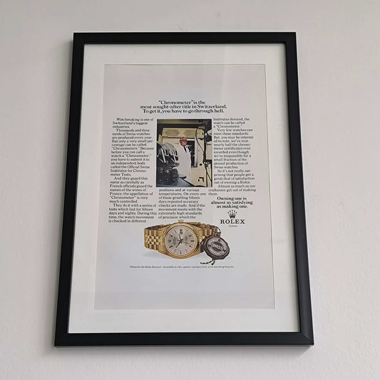 Vintage Rolex Datejust advertentie Chronometer