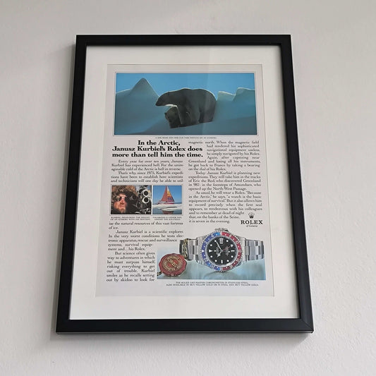 Vintage Rolex GMT-Master advertentie Janusz Kurbiel