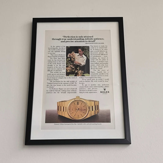 Vintage Rolex Oysterquartz Day-Date advertentie Rapee Sagarik