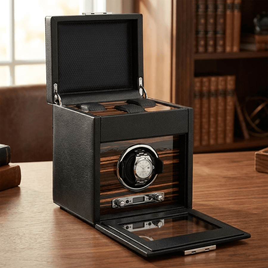 Watch winder met lade Roadster 1 horloge Wolf 1834