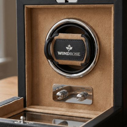 Windrose Ambiance 1 horloge Camel - detail winder