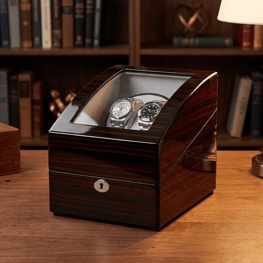 Ashford & Rye watch winder Ebony hout - lifestyle