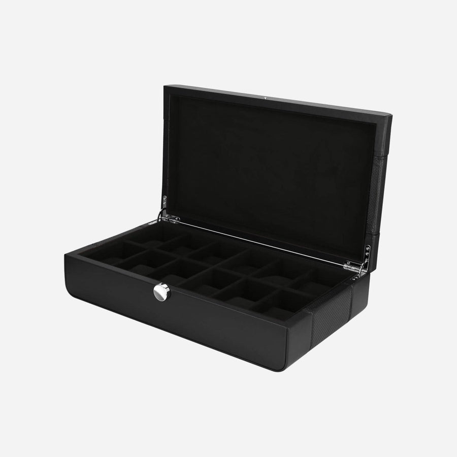 Benson Horlogedoos Black Series 12 Horloges - detail