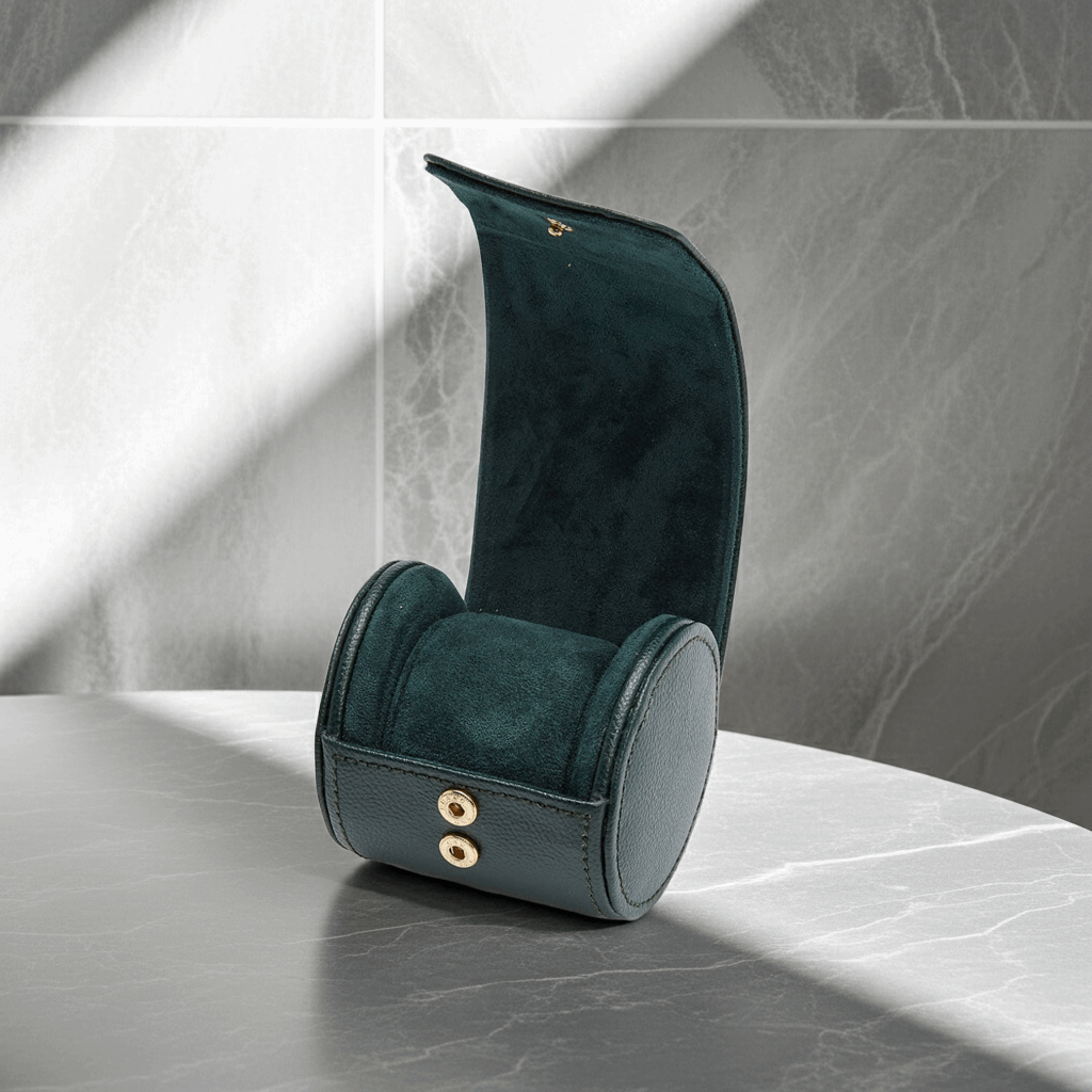 Horloge pouch British Racing 1 horloge Wolf 1834 - Horlogerieshop.nl