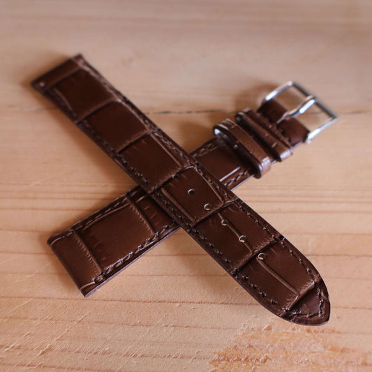 Horlogeband krokleder Ashford & Rye - Horlogerieshop.nl