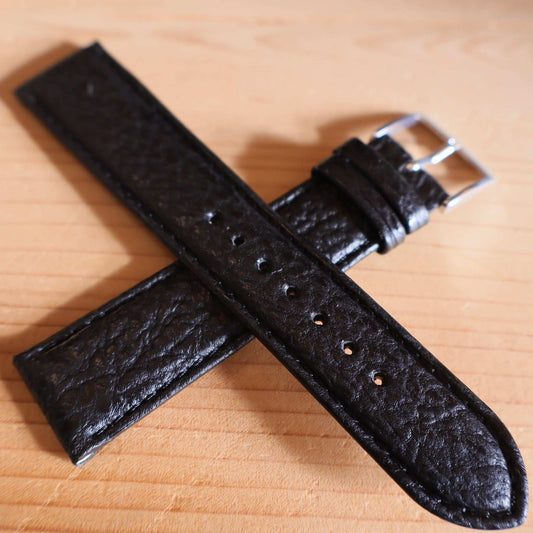 Horlogeband leder Ashford & Rye - Requin Black