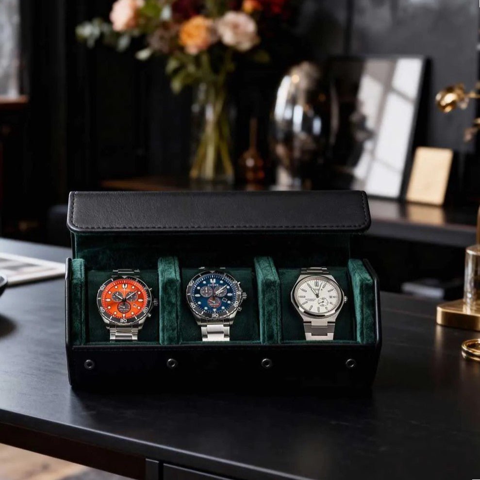 Horlogerol Hexagon 3 Horloges Ashford & Rye - Horlogerieshop.nl