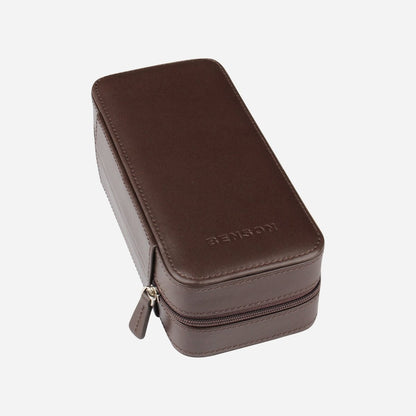 Benson Horloge etui Black Series 2 Horloges Donkerbruin