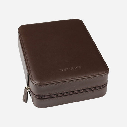 Benson Horloge etui Black Series 4 Horloges Donkerbruin