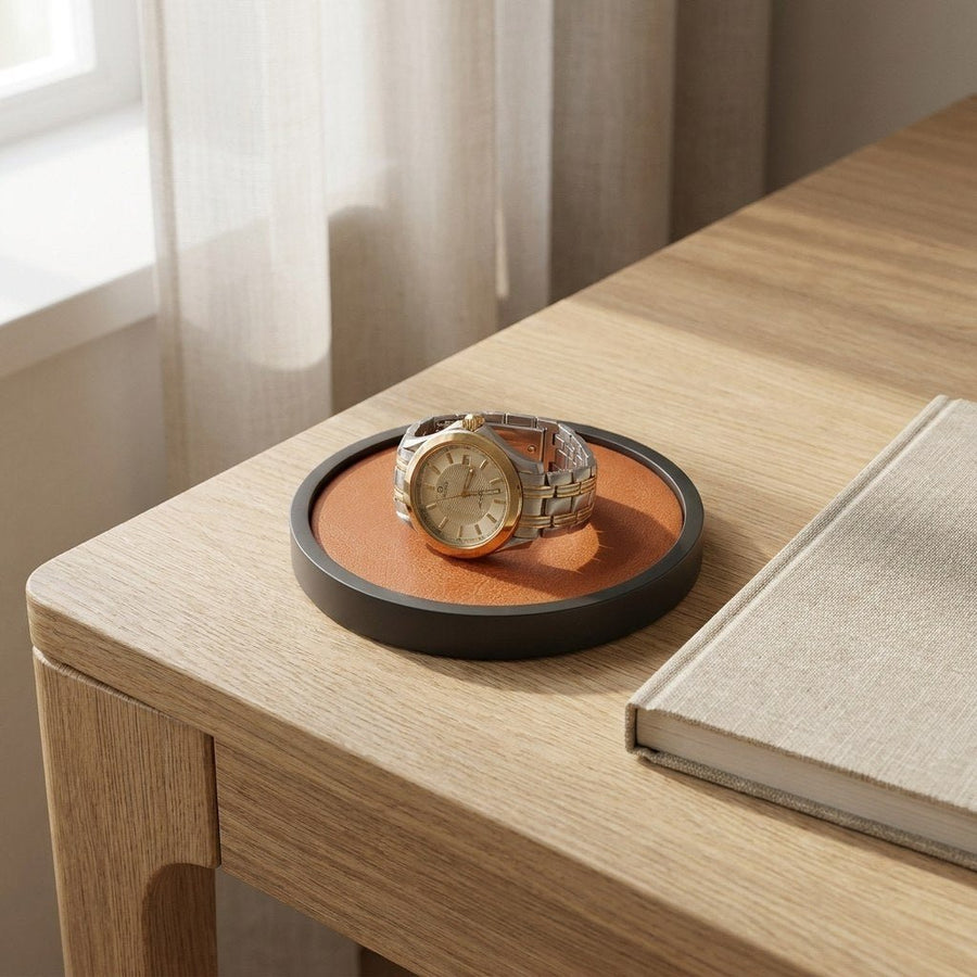Horlogetray Zwart Aluminium Morelund Bruin - sfeerbeeld