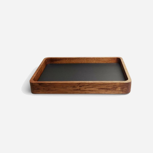 Horlogetray Large Donker Eiken Morelund Zwart