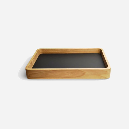 Horlogetray Large Natuur Eiken Morelund Zwart