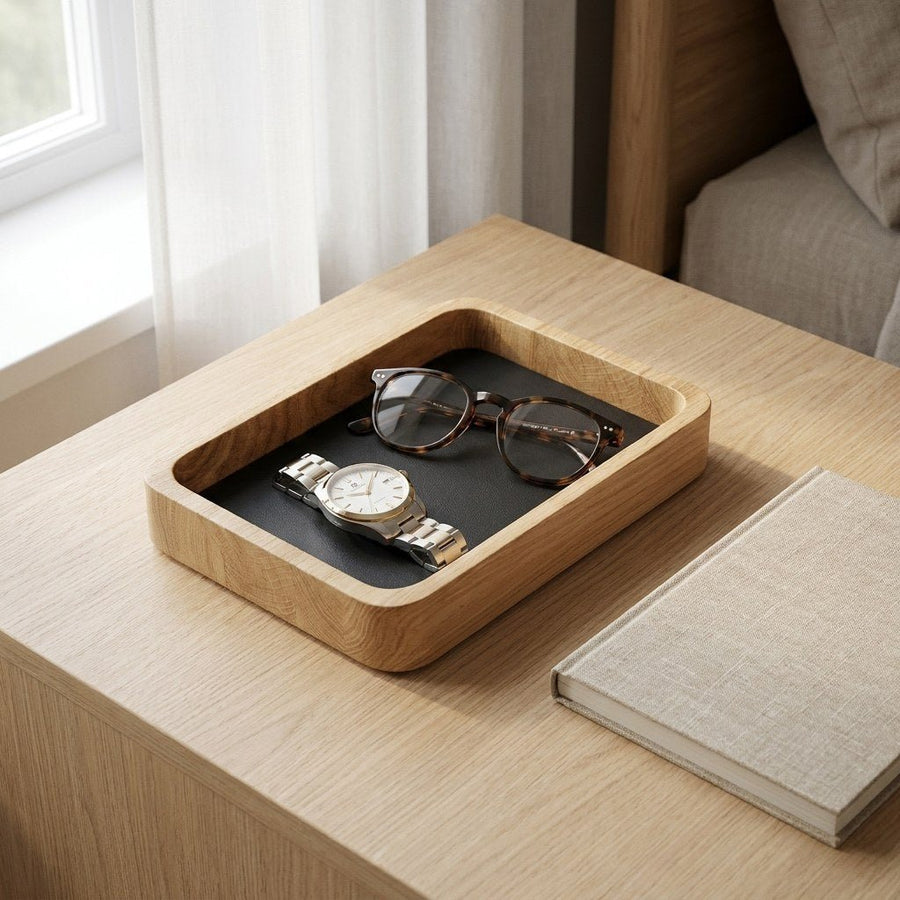 Horlogetray Small Natuur Eiken Morelund Zwart - sfeerbeeld