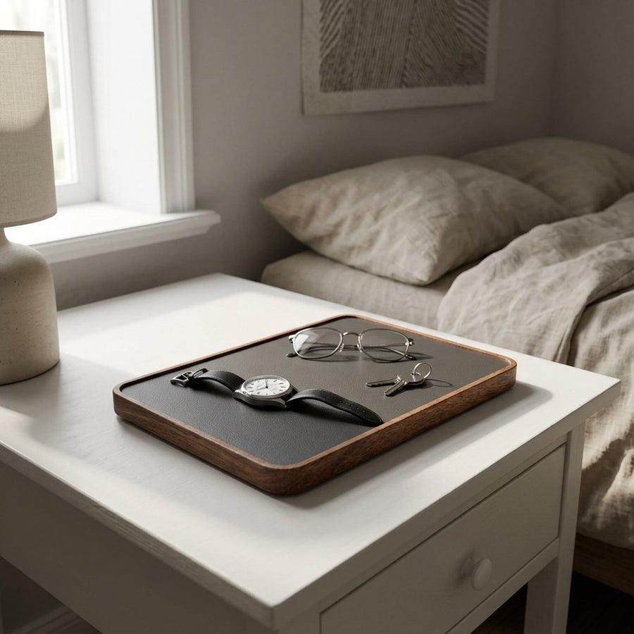 Horlogetray Signature Donker Eiken Morelund Zwart - sfeerbeeld