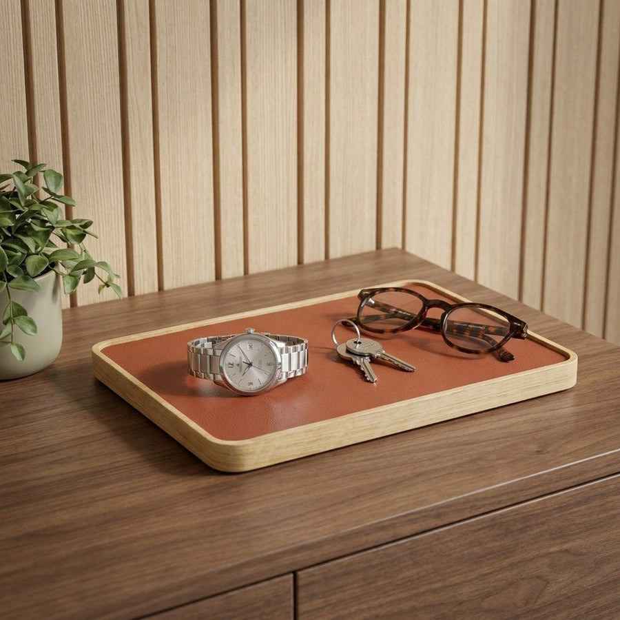 Horlogetray Signature Natuur Eiken Morelund Cognac - sfeerbeeld