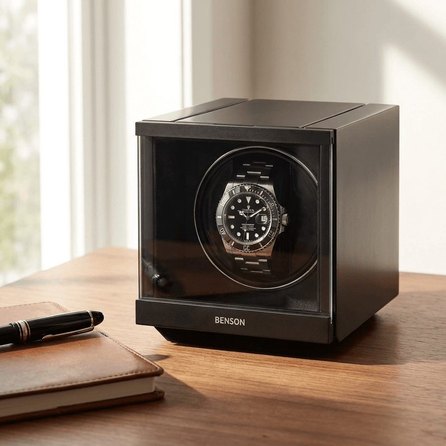 Benson Swiss Series 1 Horloge Zwart - sfeerbeeld