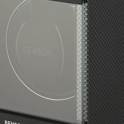 Benson Swiss Series 1 Horloge Carbon - detail horlogehouder
