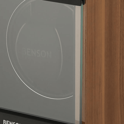 Benson Swiss Series 1 Horloge Walnut - detail horlogehouder