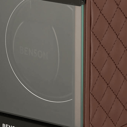 Benson Swiss Series 1 Horloge Donkerbruin leder - detail horlogehouder