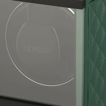 Benson Swiss Series 1 Horloge Groen leder - detail horlogehouder