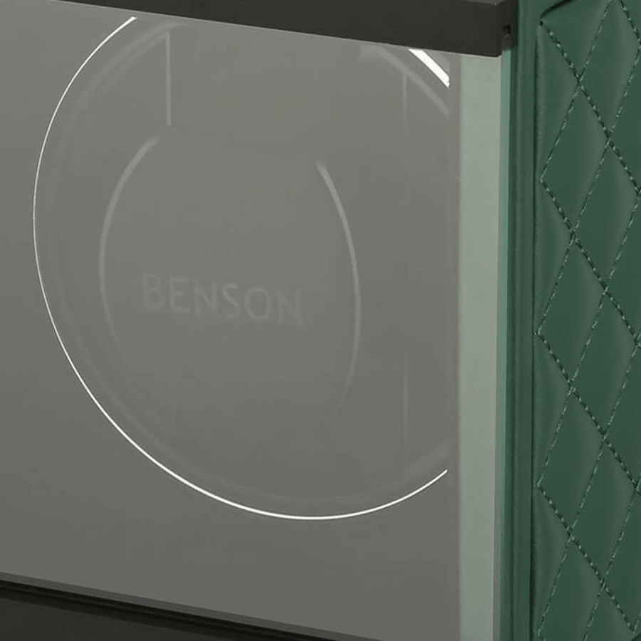 Benson Swiss Series 1 Horloge Groen leder - detail horlogehouder