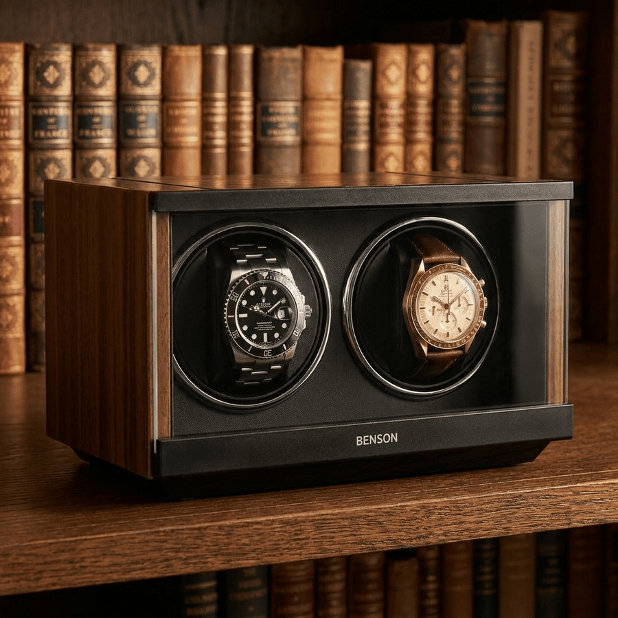 Benson Swiss Series 2 Horloges Walnut - sfeerbeeld