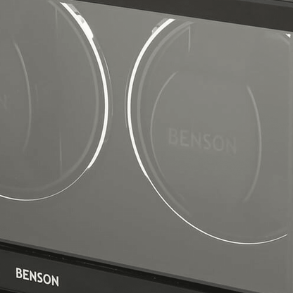 Benson Swiss Series 2 Horloges Zwart leder - detail horlogehouder