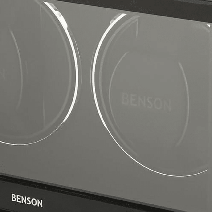 Benson Swiss Series 2 Horloges Zwart leder - detail horlogehouder