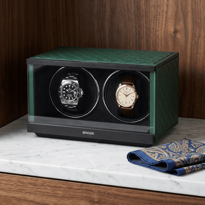 Benson Swiss Series 2 Horloges Groen leder - sfeerbeeld