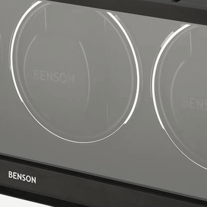 Benson Swiss Series 3 Horloges Zwart - detail horlogehouder