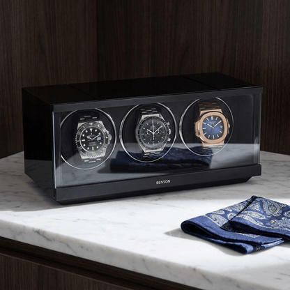 Benson Swiss Series 3 Horloges Zwart - sfeerbeeld