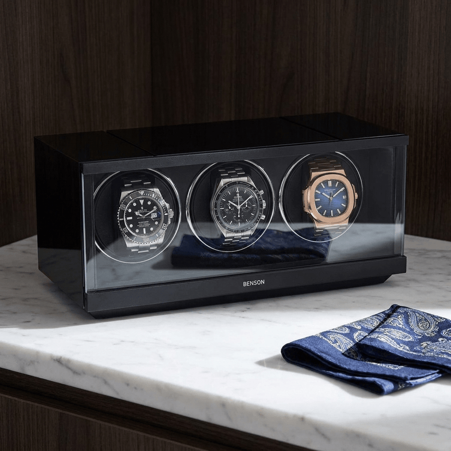 Benson Swiss Series 3 Horloges Zwart - sfeerbeeld