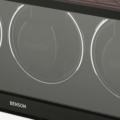 Benson Swiss Series 3 Horloges Donkerbruin leder - detail horlogehouder
