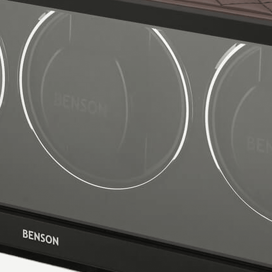 Benson Swiss Series 3 Horloges Donkerbruin leder - detail horlogehouder