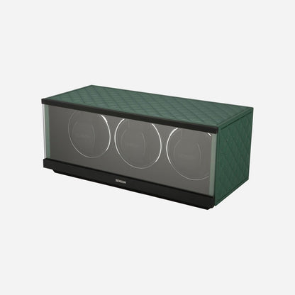Benson Swiss Series 3 Horloges Groen leder