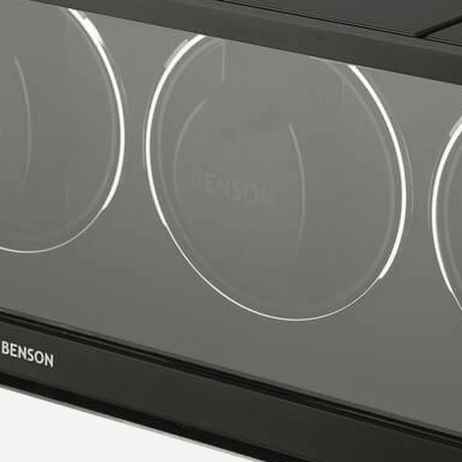 Benson Swiss Series 4 Horloges Zwart - detail horlogehouder