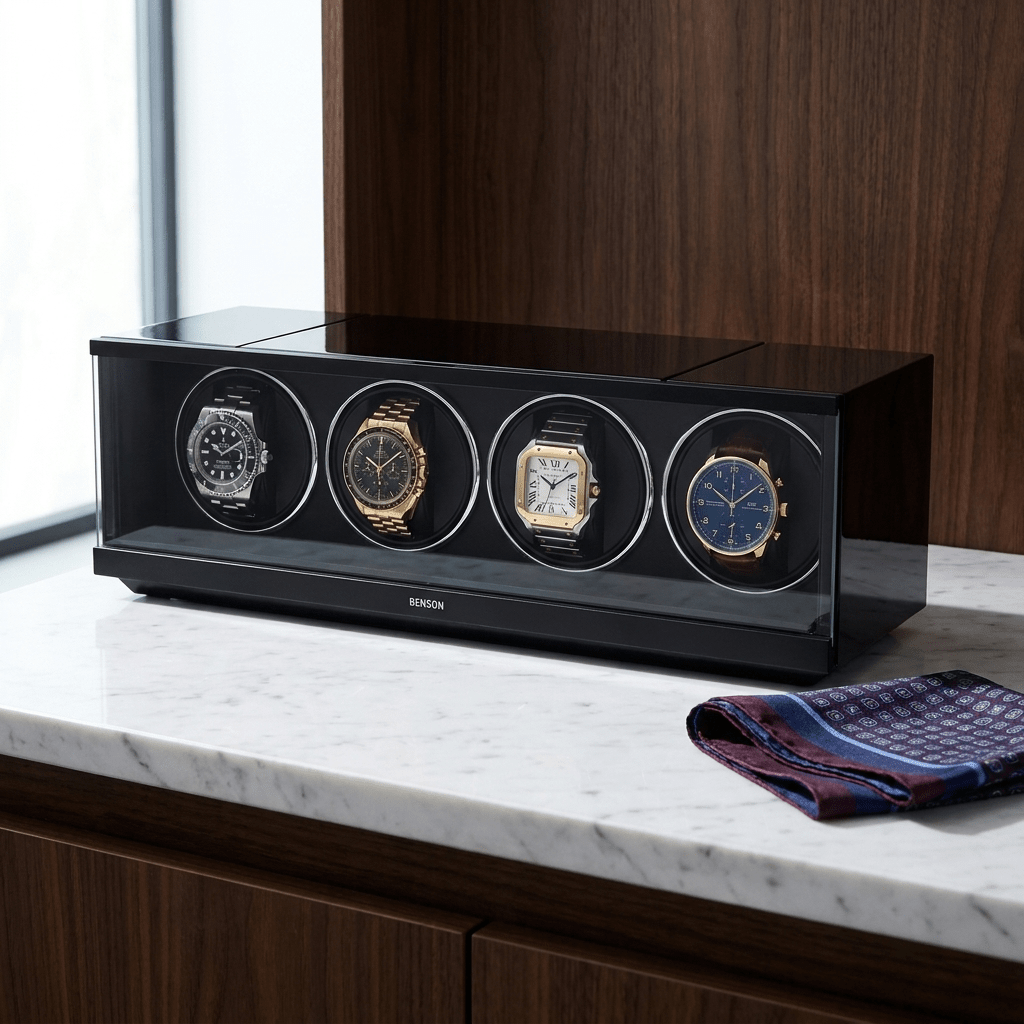 Benson Swiss Series 4 Horloges Zwart - sfeerbeeld