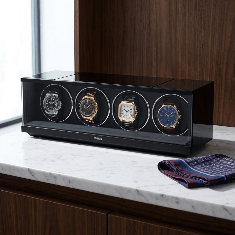 Benson Swiss Series 4 Horloges Zwart - sfeerbeeld