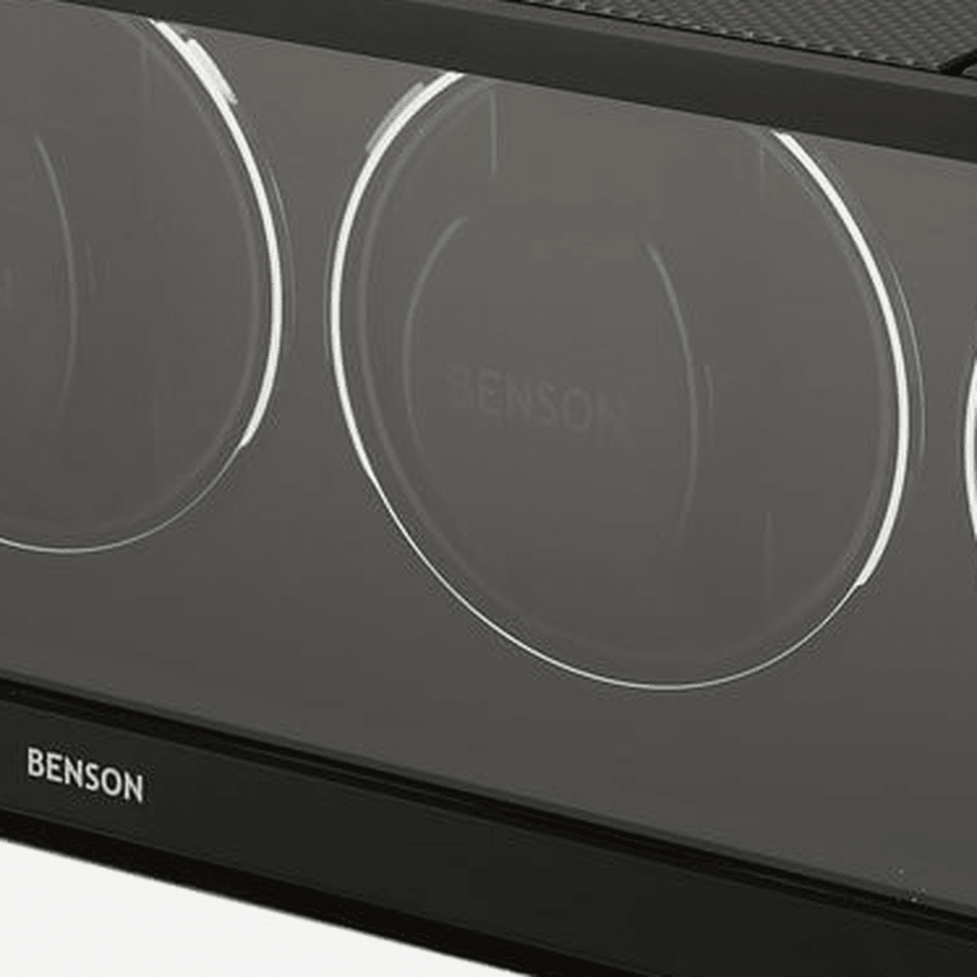 Benson Swiss Series 4 Horloges Carbon - detail horlogehouder