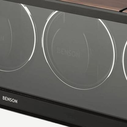 Benson Swiss Series 4 Horloges Walnut - detail horlogehouder