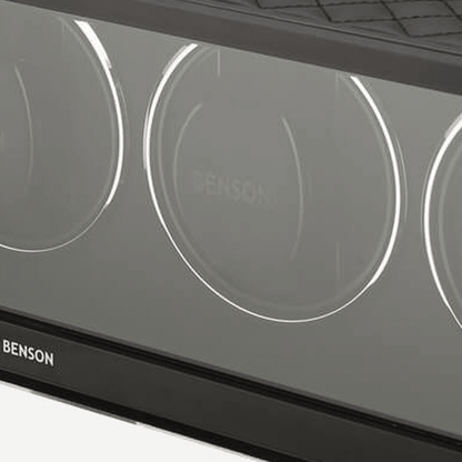 Benson Swiss Series 4 Horloges Zwart leder - detail horlogehouder