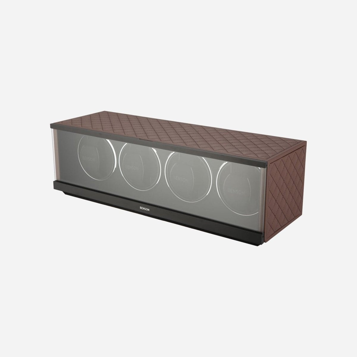Benson Swiss Series 4 Horloges Donkerbruin leder