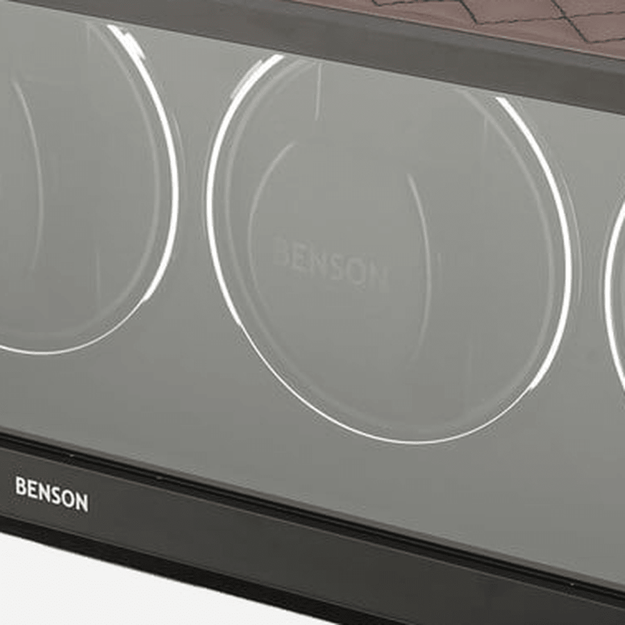 Benson Swiss Series 4 Horloges Donkerbruin leder - detail horlogehouder