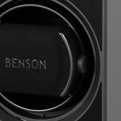 Benson Compact Aluminium 1 Horloge Zwart - detail horlogehouder