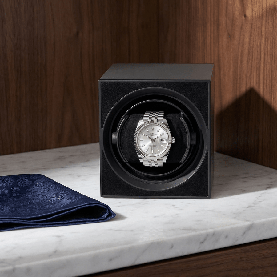 Benson Compact Aluminium 1 Horloge Zwart - sfeerbeeld