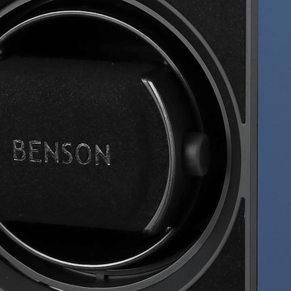 Benson Compact Aluminium 1 Horloge Blauw - detail horlogehouder