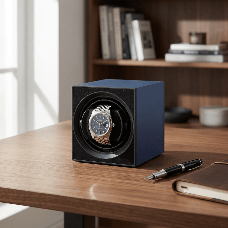 Benson Compact Aluminium 1 Horloge Blauw - sfeerbeeld