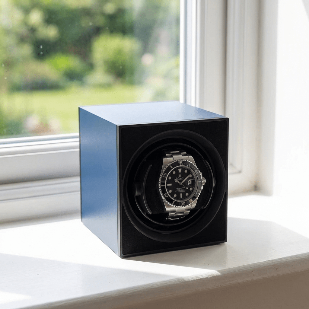 Benson Compact Aluminium 1 Horloge Blauw - sfeerbeeld