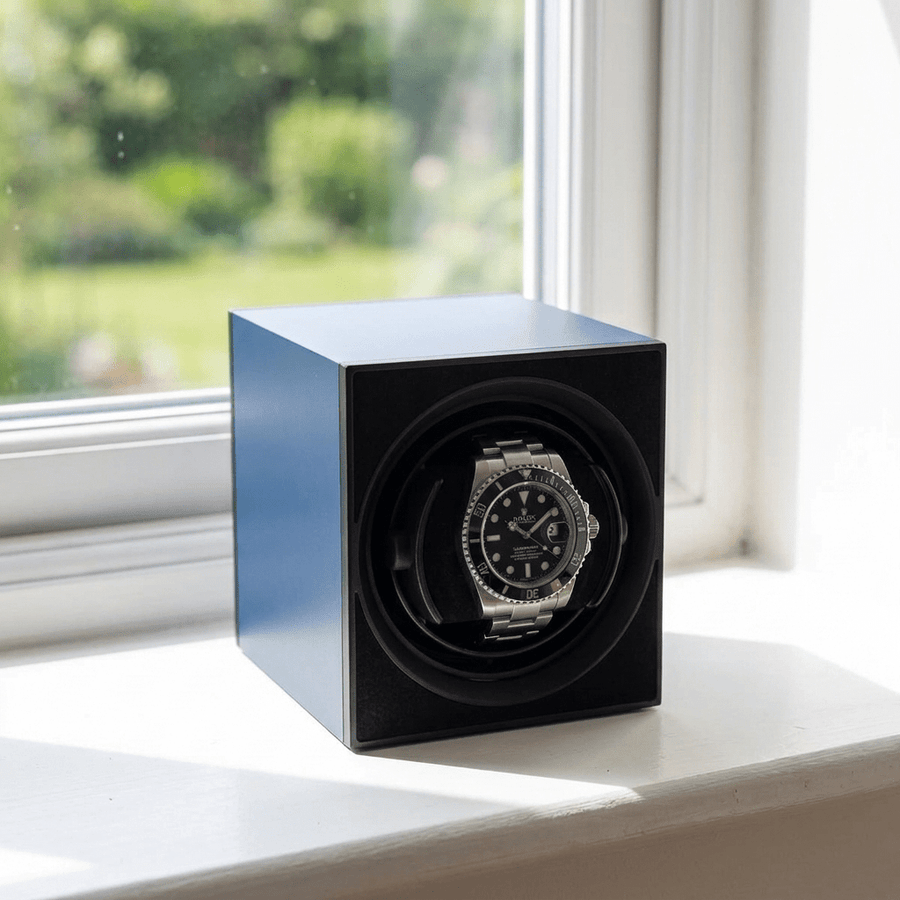 Benson Compact Aluminium 1 Horloge Blauw - sfeerbeeld