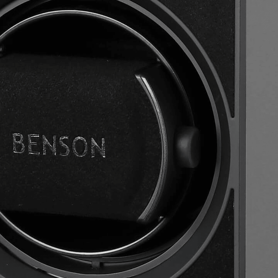 Benson Compact Aluminium 1 Horloge Donkergrijs - detail horlogehouder